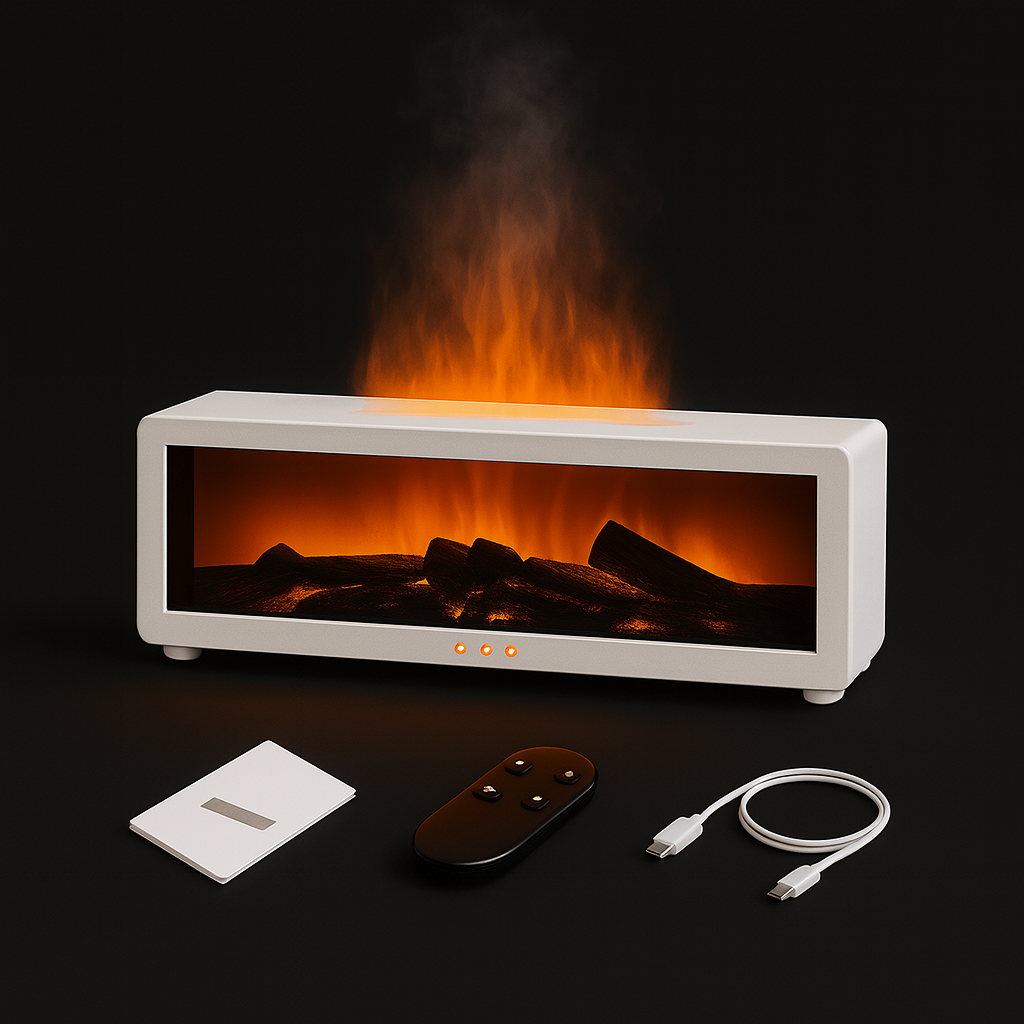 Mini cheminée à effet flamme & vapeur