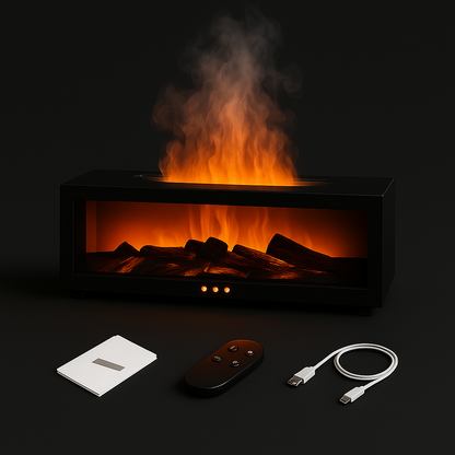 Mini cheminée à effet flamme & vapeur